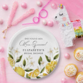 Sie fand ihr Haupt Squeeze Lemon Brautparty Pappteller (Party)