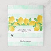 Sie fand ihr Haupt Squeeze Lemon Brautparty Platzkarte (Außenseite Aufgefaltet)