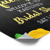 Sie fand ihr Haupt Squeeze Lemon Brautparty Poster (Ecke)