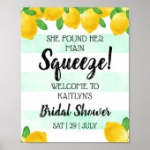 Sie fand ihr Haupt Squeeze Lemon Brautparty Poster (Vorne)