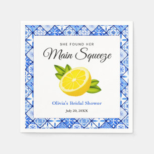 Sie fand ihr Haupt Squeeze Lemon Brautparty Serviette