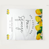 Sie fand ihr Haupt Squeeze Lemon Brautparty Wandteppich (Vorderseite (Horizontal))