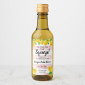 Sie fand ihr Haupt Squeeze Lemon Brautparty Weinetikett (Vorderseite)