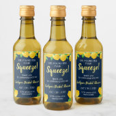 Sie fand ihr Haupt Squeeze Lemon Brautparty Weinetikett (Flaschen)