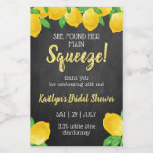 Sie fand ihr Haupt Squeeze Lemon Brautparty Weinetikett (Einzelnes Label)