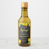 Sie fand ihr Haupt Squeeze Lemon Brautparty Weinetikett (Vorderseite)