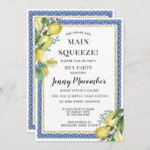 Sie fand ihr Haupt Squeeze Lemon Hen Party Einladung (Vorne/Hinten)