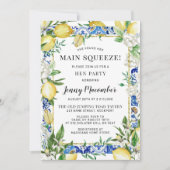 Sie fand ihr Haupt Squeeze Lemon Hen Party Einladung (Vorderseite)