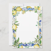 Sie fand ihr Haupt Squeeze Lemon Hen Party Einladung (Rückseite)