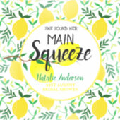 Sie fand ihr Haupt-Squeeze-Lemons-Brautparty Aufkleber (Vorderseite)