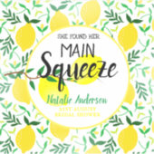 Sie fand ihr Haupt-Squeeze-Lemons-Brautparty Aufkleber (Vorderseite)