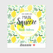 Sie fand ihr Haupt-Squeeze-Lemons-Brautparty Aufkleber (Blatt)