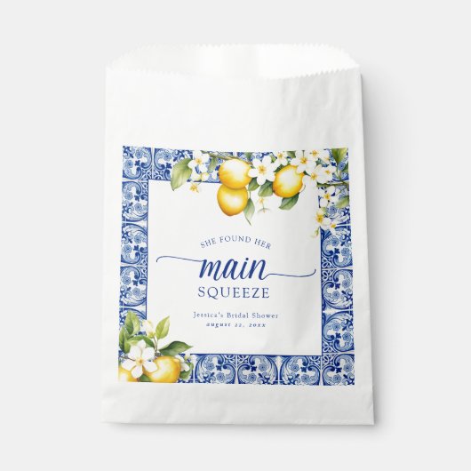Sie fand ihr Haupt-Squeeze-Lemons-Brautparty Geschenktütchen (Vorderseite)