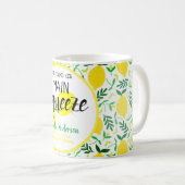 Sie fand ihr Haupt-Squeeze-Lemons-Brautparty Kaffeetasse (VorderseiteRechts)