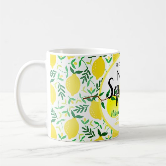 Sie fand ihr Haupt-Squeeze-Lemons-Brautparty Kaffeetasse (Links)