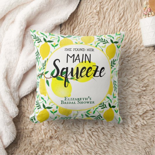 Sie fand ihr Haupt-Squeeze-Lemons-Brautparty Kissen (Decke)