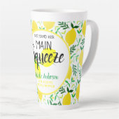 Sie fand ihr Haupt-Squeeze-Lemons-Brautparty Milchtasse (Rechte Ecke)