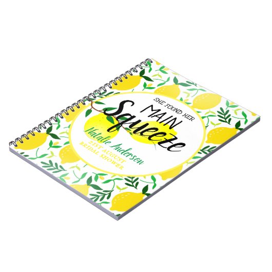 Sie fand ihr Haupt-Squeeze-Lemons-Brautparty Notizblock (Linke Seite)
