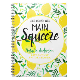 Sie fand ihr Haupt-Squeeze-Lemons-Brautparty Notizblock