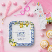 Sie fand ihr Haupt-Squeeze-Lemons-Brautparty Pappteller (Party)