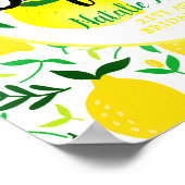 Sie fand ihr Haupt-Squeeze-Lemons-Brautparty Poster (Ecke)