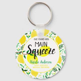 Sie fand ihr Haupt-Squeeze-Lemons-Brautparty Schlüsselanhänger