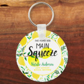 Sie fand ihr Haupt-Squeeze-Lemons-Brautparty Schlüsselanhänger (Vorderseite)