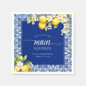 Sie fand ihr Haupt-Squeeze-Lemons-Brautparty Serviette (Vorderseite)