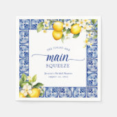 Sie fand ihr Haupt-Squeeze-Lemons-Brautparty Serviette (Vorderseite)