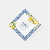 Sie fand ihr Haupt-Squeeze-Lemons-Brautparty Serviette (Ecke)