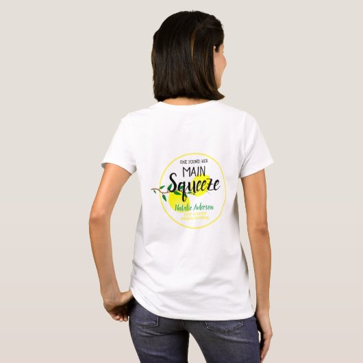 Sie fand ihr Haupt-Squeeze-Lemons-Brautparty T-Shirt (Schwarz voll)