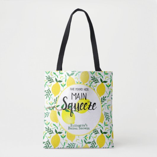 Sie fand ihr Haupt-Squeeze-Lemons-Brautparty Tasche (Vorderseite)