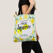 Sie fand ihr Haupt-Squeeze-Lemons-Brautparty Tasche (Von Nahem)