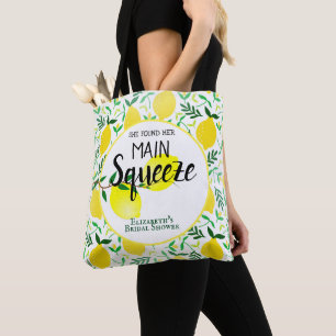 Sie fand ihr Haupt-Squeeze-Lemons-Brautparty Tasche
