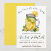 Sie fand ihr Haupt-Squeeze, Limonade-Brautparty Einladung (Vorne/Hinten)