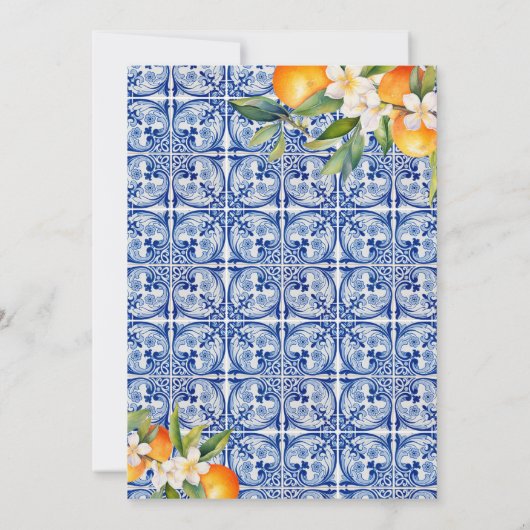 Sie fand ihr Haupt-Squeeze-Orangen-Brautparty Einladung (Rückseite)