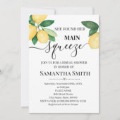 Sie fand ihr Haupt-Squeeze, Zitronen-Brautparty Einladung (Vorderseite)