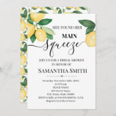 Sie fand ihr Haupt-Squeeze, Zitronen-Brautparty Einladung (Vorne/Hinten)