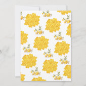 Sie fand ihr Honey Bee Floral Brautparty Einladung (Rückseite)