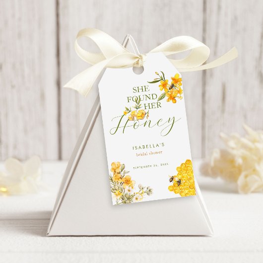 Sie fand ihr Honey Bee Floral Brautparty Geschenkanhänger
