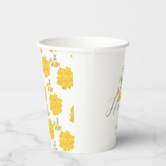 Sie fand ihr Honey Bee Floral Brautparty Pappbecher (Rechts)