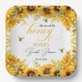 Sie fand ihr Honey-Brautparty Pappteller (Vorderseite)