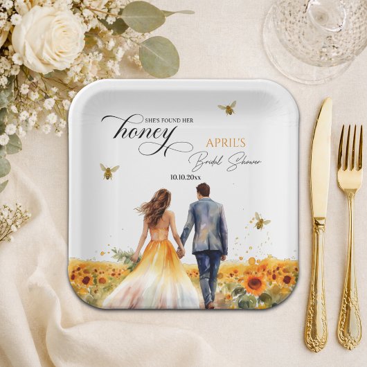 Sie fand ihr Honey-Brautparty Pappteller