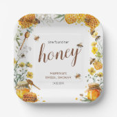 Sie fand ihr Honey-Brautparty Pappteller (Vorderseite)