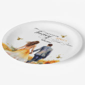 Sie fand ihr Honey-Brautparty Pappteller (Schrägansicht)