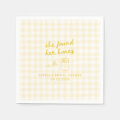 Sie fand ihr Honey-Brautparty Serviette (Vorderseite)