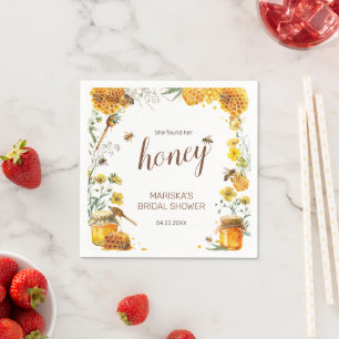 Sie fand ihr Honey-Brautparty Serviette