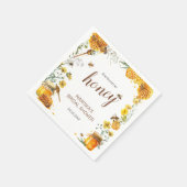 Sie fand ihr Honey-Brautparty Serviette (Ecke)