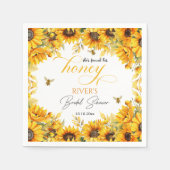 Sie fand ihr Honey-Brautparty Serviette (Vorderseite)