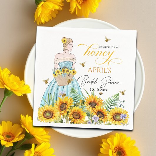 Sie fand ihr Honey-Brautparty Serviette